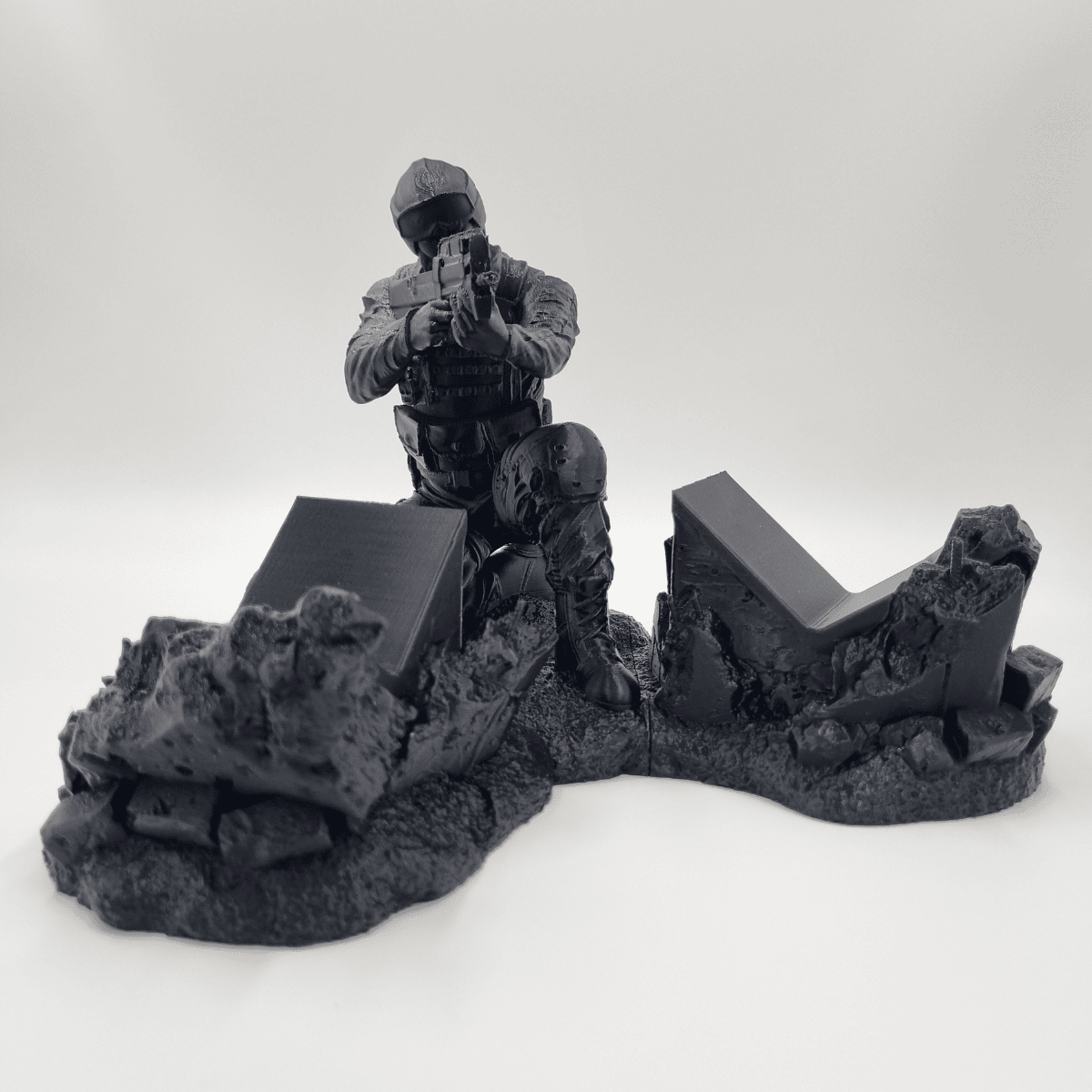 Çift Yuvalı Asker Konsol Standı