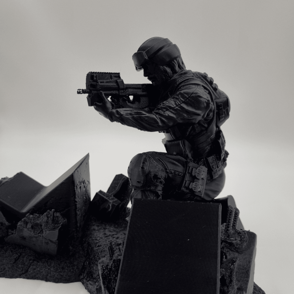 Çift Yuvalı Asker Konsol Standı