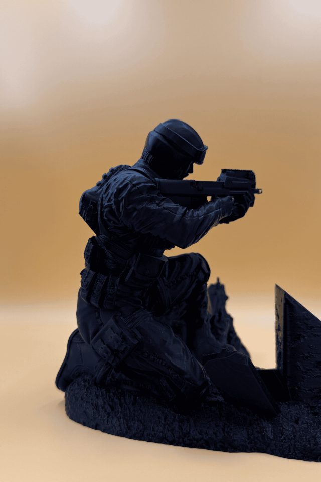 Çift Yuvalı Asker Konsol Standı