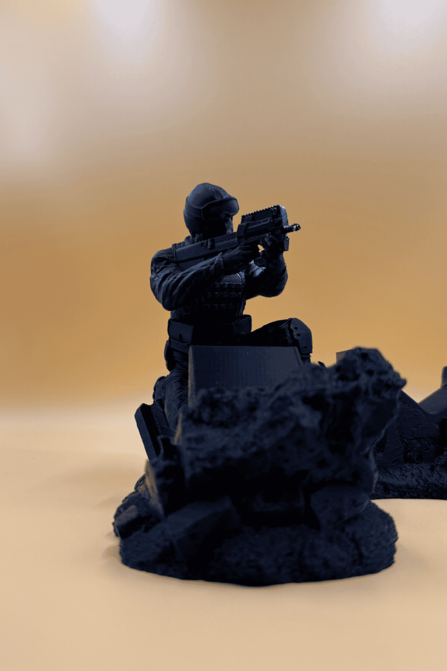 Çift Yuvalı Asker Konsol Standı