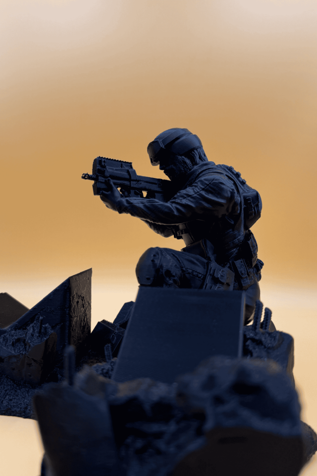 Çift Yuvalı Asker Konsol Standı