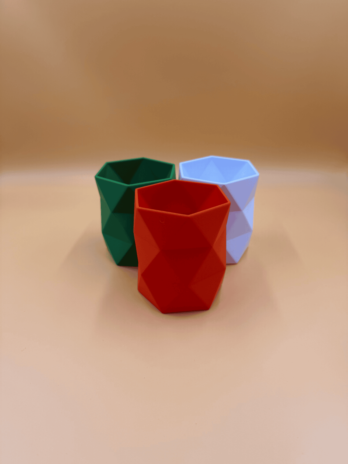 Geometrik Desenli Kalemlik Turuncu