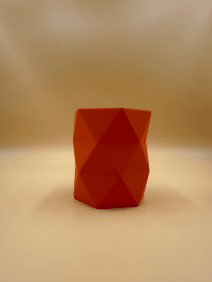Geometrik Desenli Kalemlik Turuncu