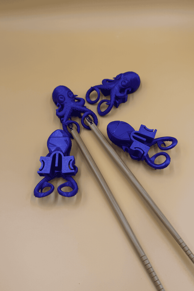 Ahtapot Chopstick Tutma Aparatı (4'LÜ) 4'lü - Mor