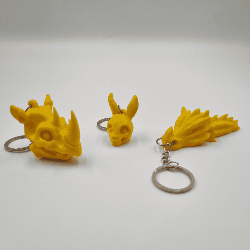 İskelet Hayvan Figürlü Anahtarlık