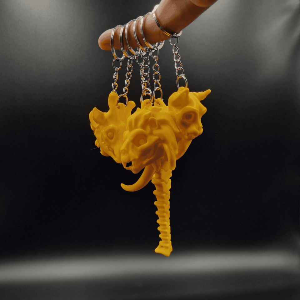 İskelet Hayvan Figürlü Anahtarlık