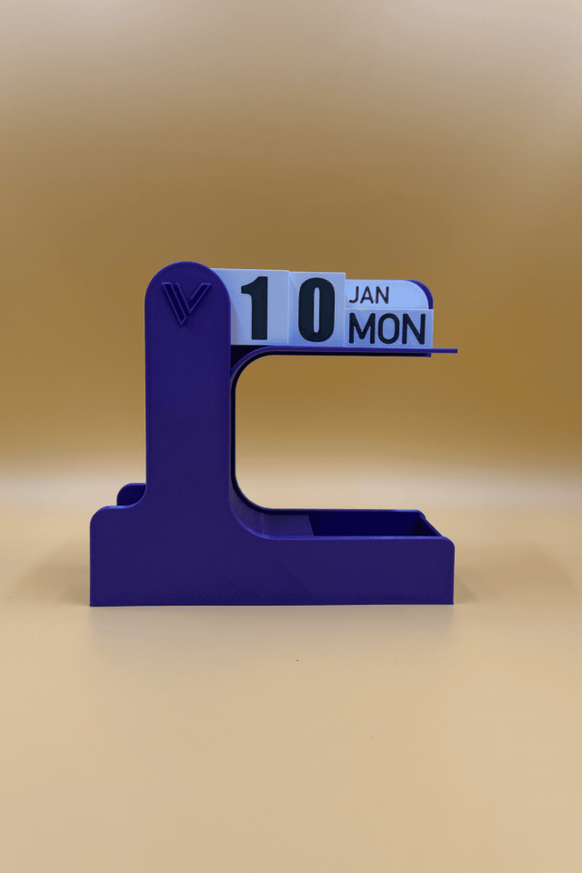 Masaüstü Flip Calender - Çevirmeli Takvim Mor