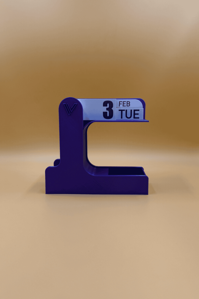 Masaüstü Flip Calender - Çevirmeli Takvim Mor