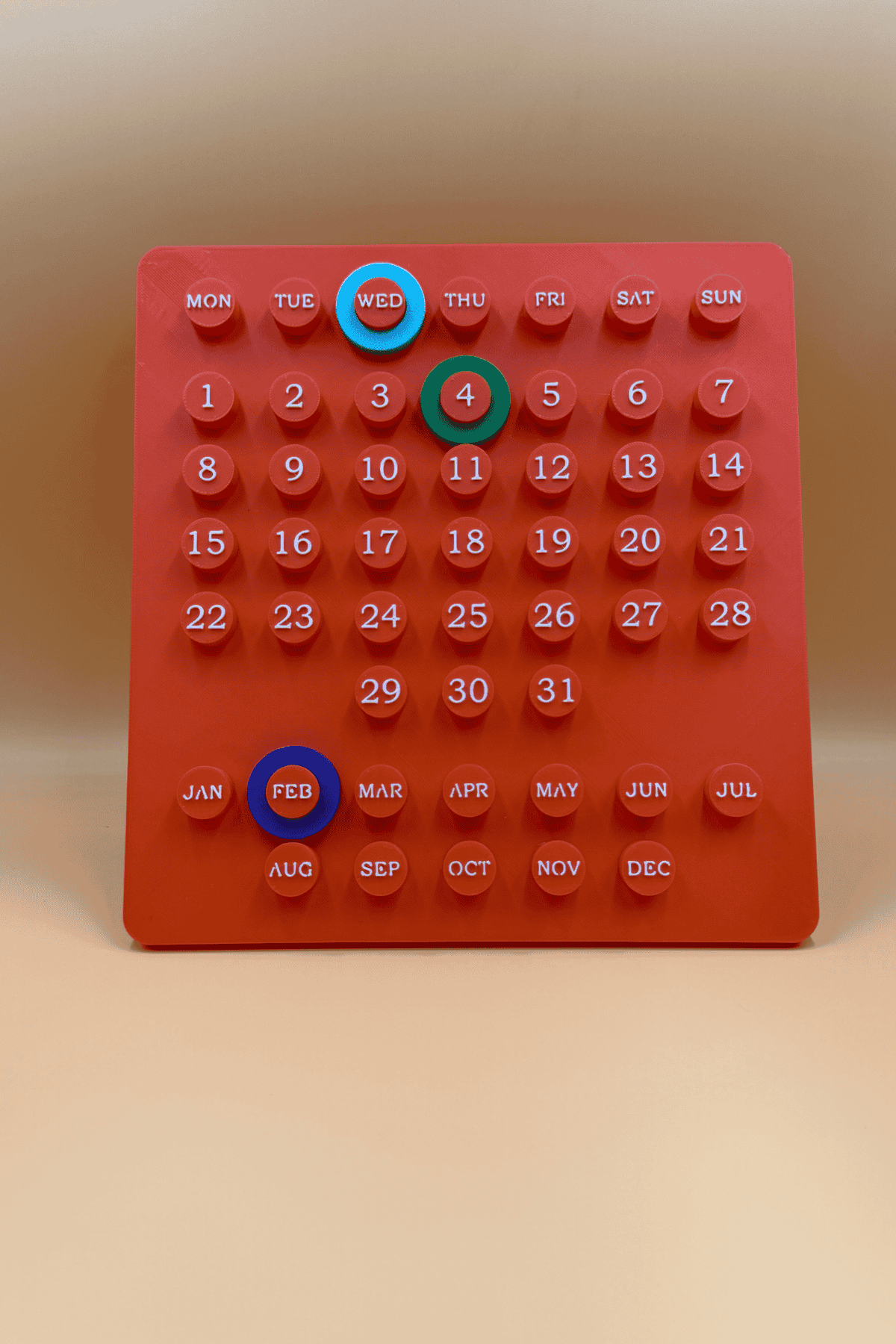 Masaüstü Circleday Calender Turuncu