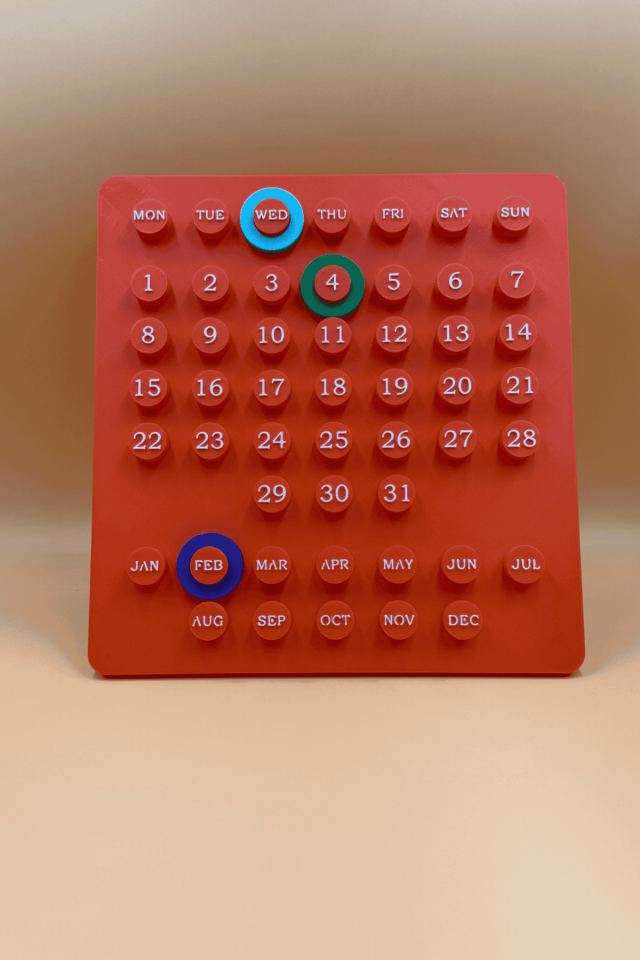 Masaüstü Circleday Calender Turuncu
