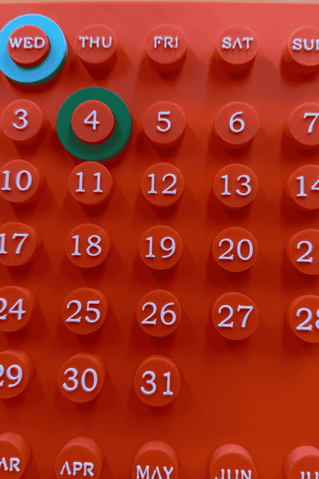 Masaüstü Circleday Calender Turuncu