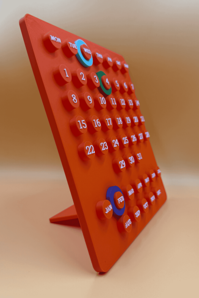 Masaüstü Circleday Calender Turuncu