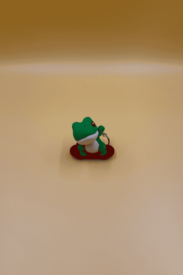 Kaykaylı Dino Anahtarlık