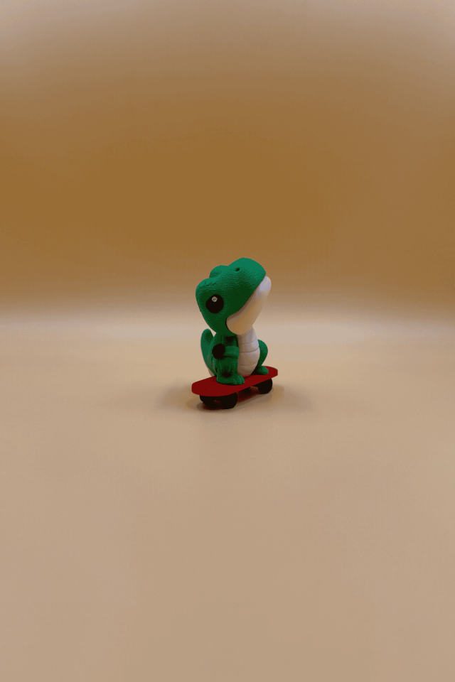 Kaykaylı Dino Anahtarlık