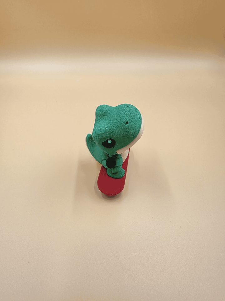 Kaykaylı Dino Anahtarlık