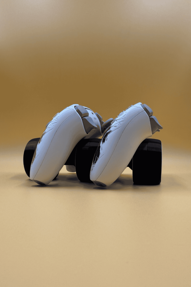 F1 Lastikli Konsol Standı Çift Yuva