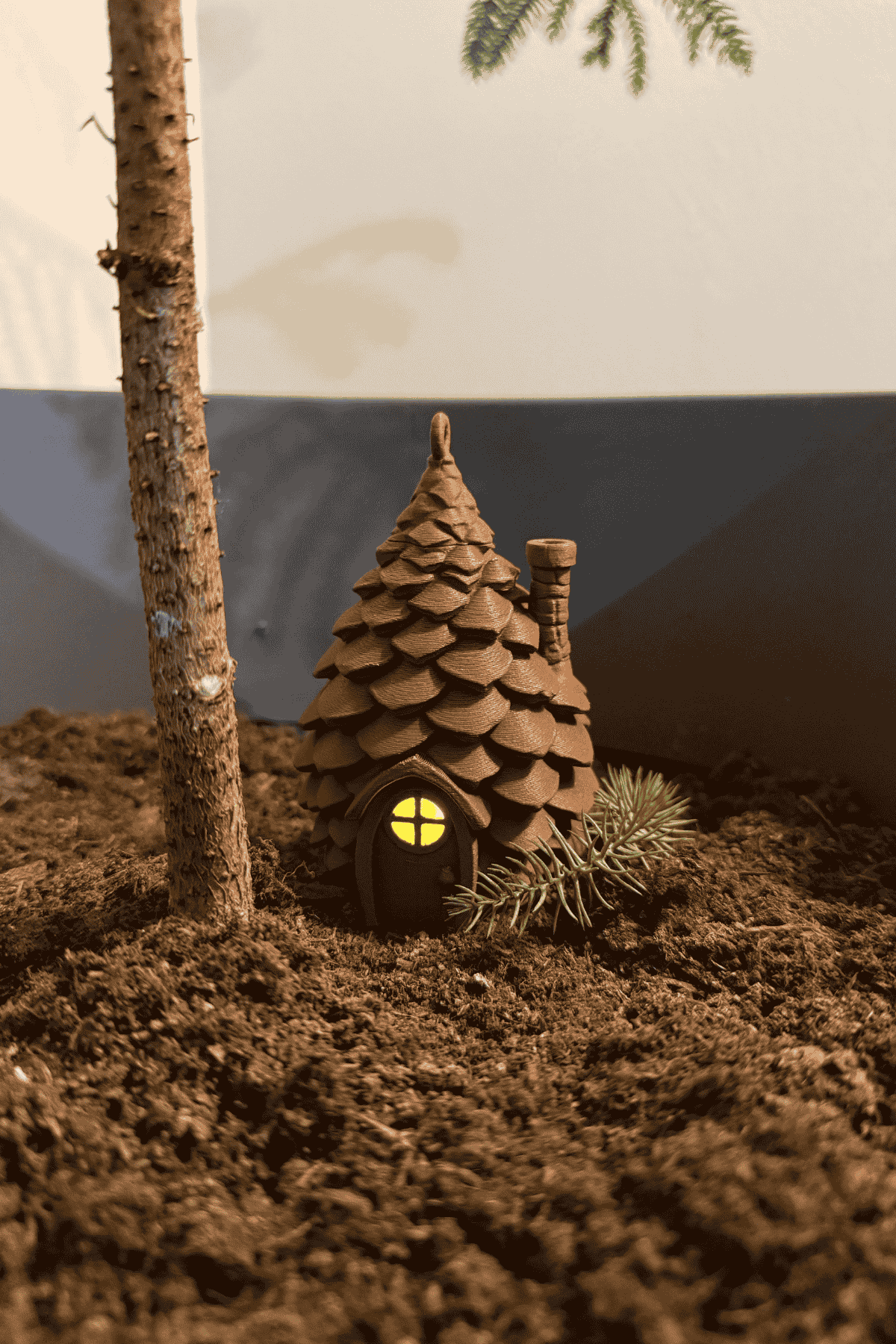 Kom Kom Kozalak Dekoratif Obje