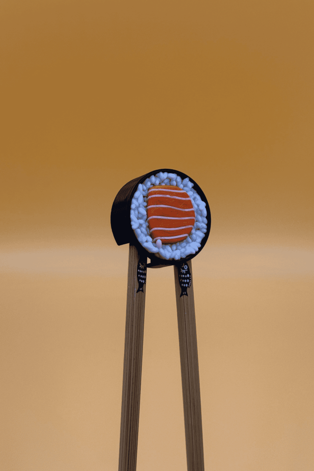 Sushi Figürlü Chopstick Tutma Aparatı (4'lü)